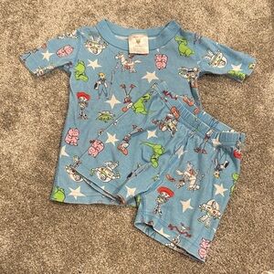 Hanna Andersson Toy Story 2 Print Pajama Set Short Johns